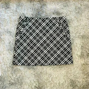 Tweed Faux Mini Skirt